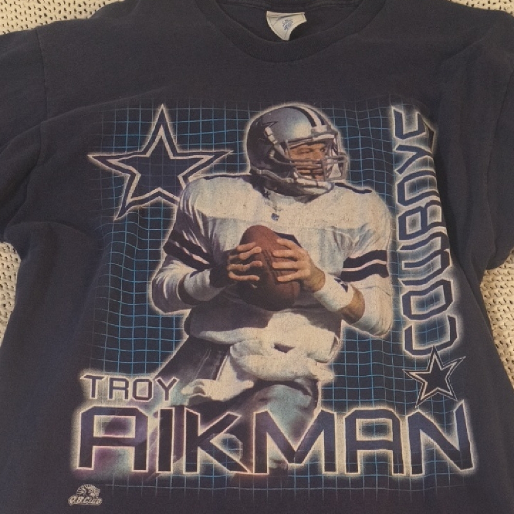 Pro Player Troy Aikman Dallas Cowboys Tee Shirt